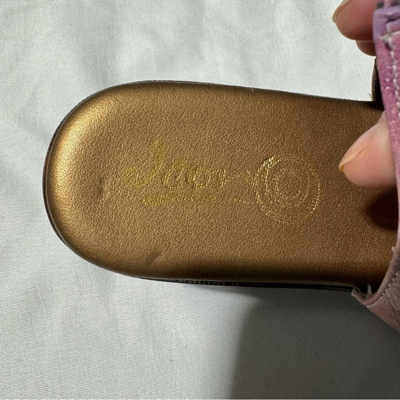 Icon Hand Painted Slingback Open Toe Sandals 6M - Picture 9 of 14